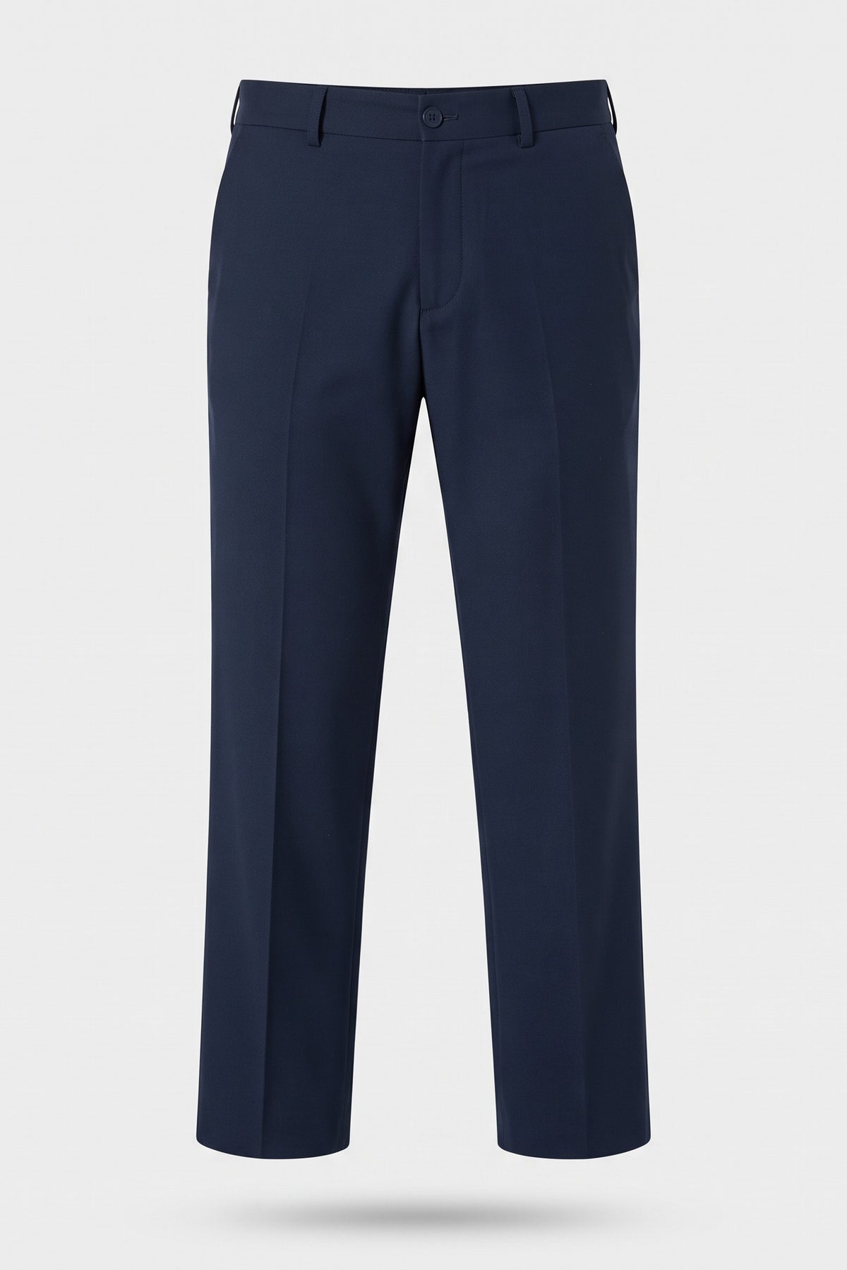 Men's High-Waist Suit Trousers | Wide Leg — Navy Blue — packshot