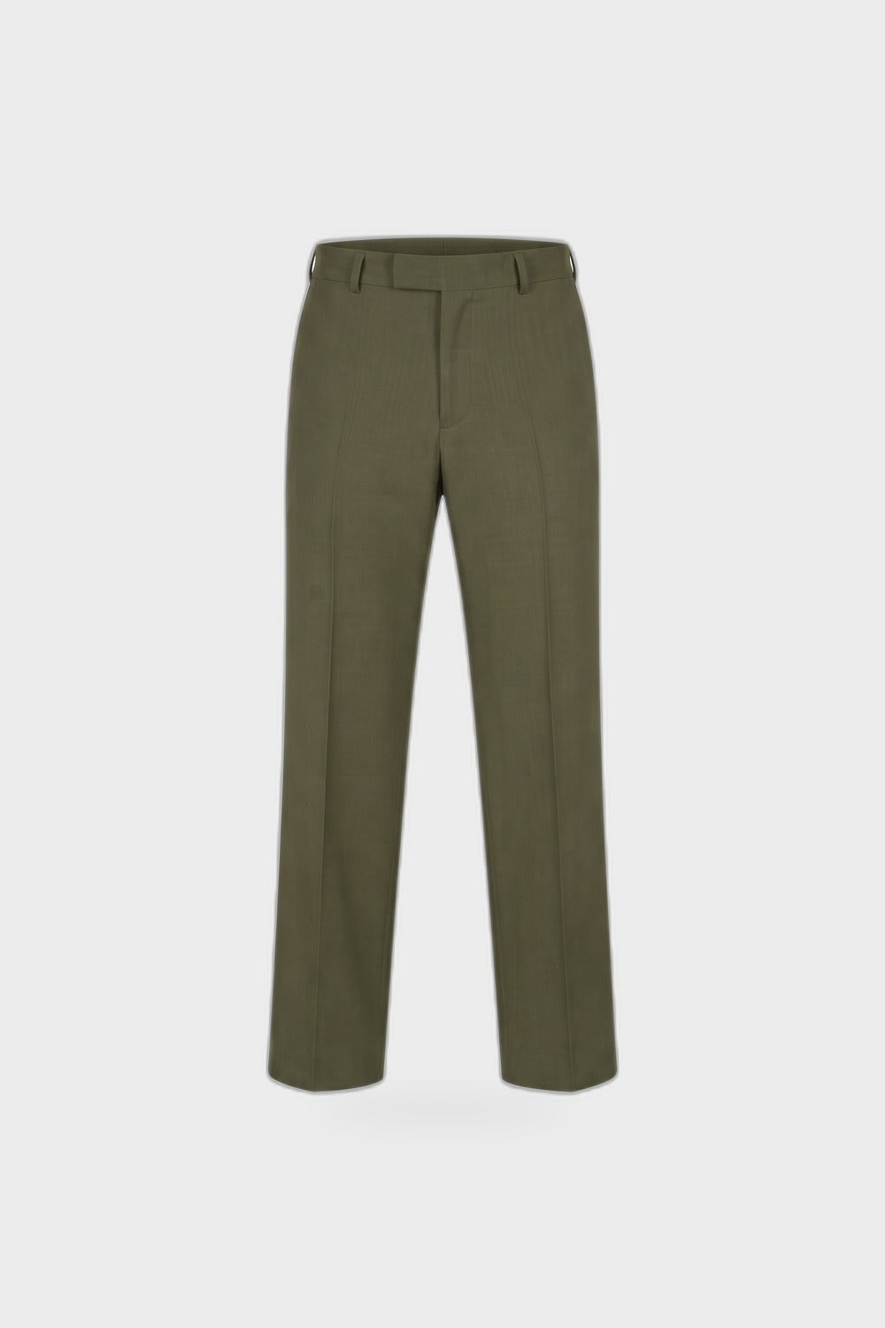 Men's High-Waist Suit Trousers | Wide Leg — Olive Green — product view