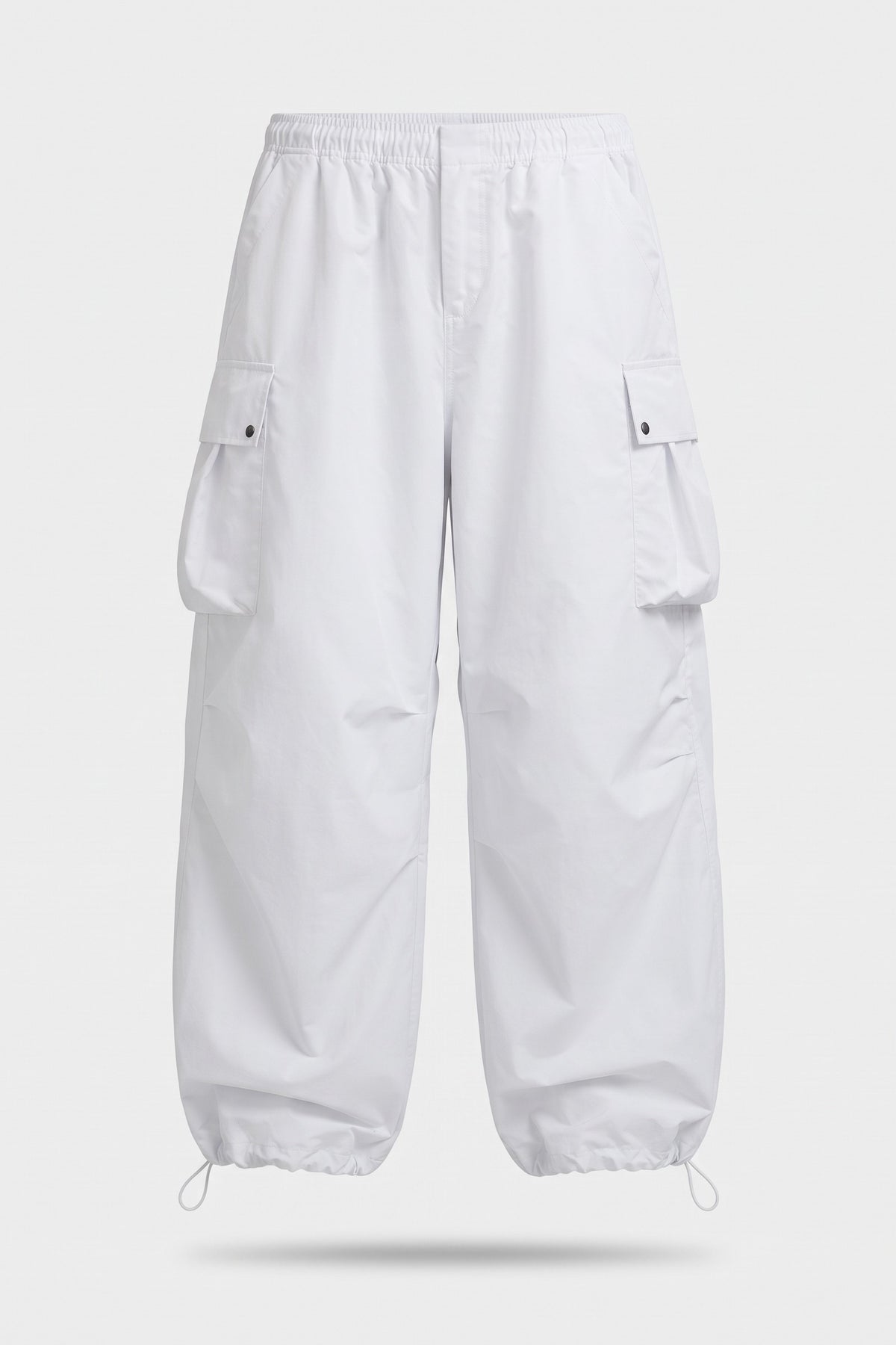 Men's Baggy Cargo Pants | Wide-Leg — White — packshot
