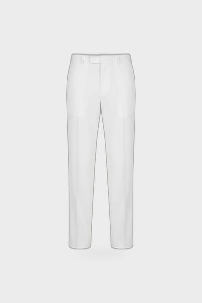 Men's High-Waist Suit Trousers | Wide Leg — White — product view