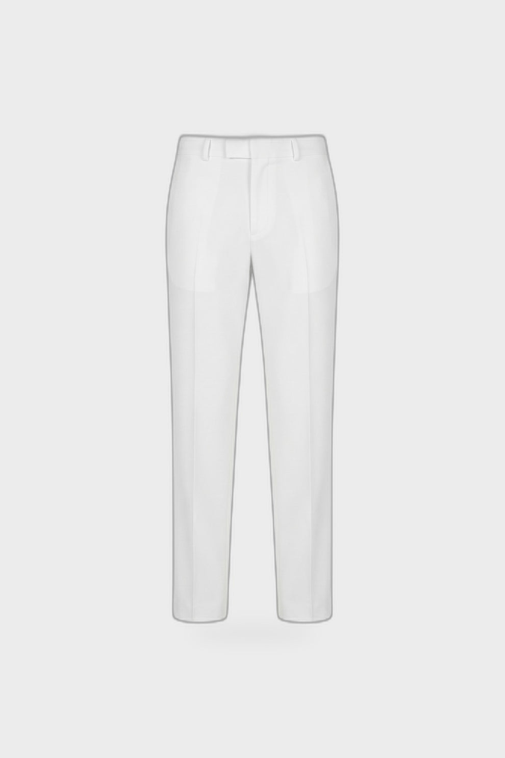 Men's High-Waist Suit Trousers | Wide Leg — White — product view