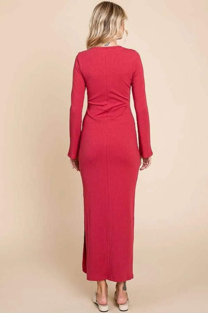 Veryberry maxi dress worn on a model, showing the bodycon fit