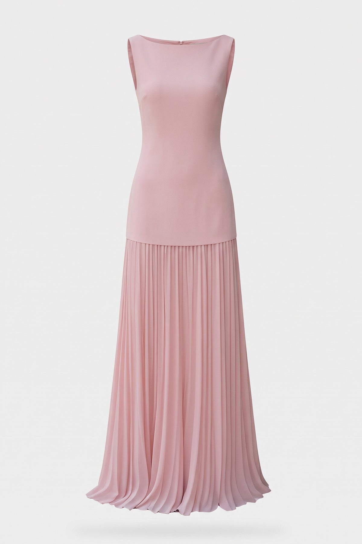 Women's Wedding Guest Two Piece Skirt Set | Pleated Maxi and Top — Pink — packshot
