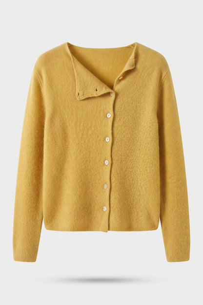 Women's Cardigan Sweaters | Button Front — Yellow — packshot