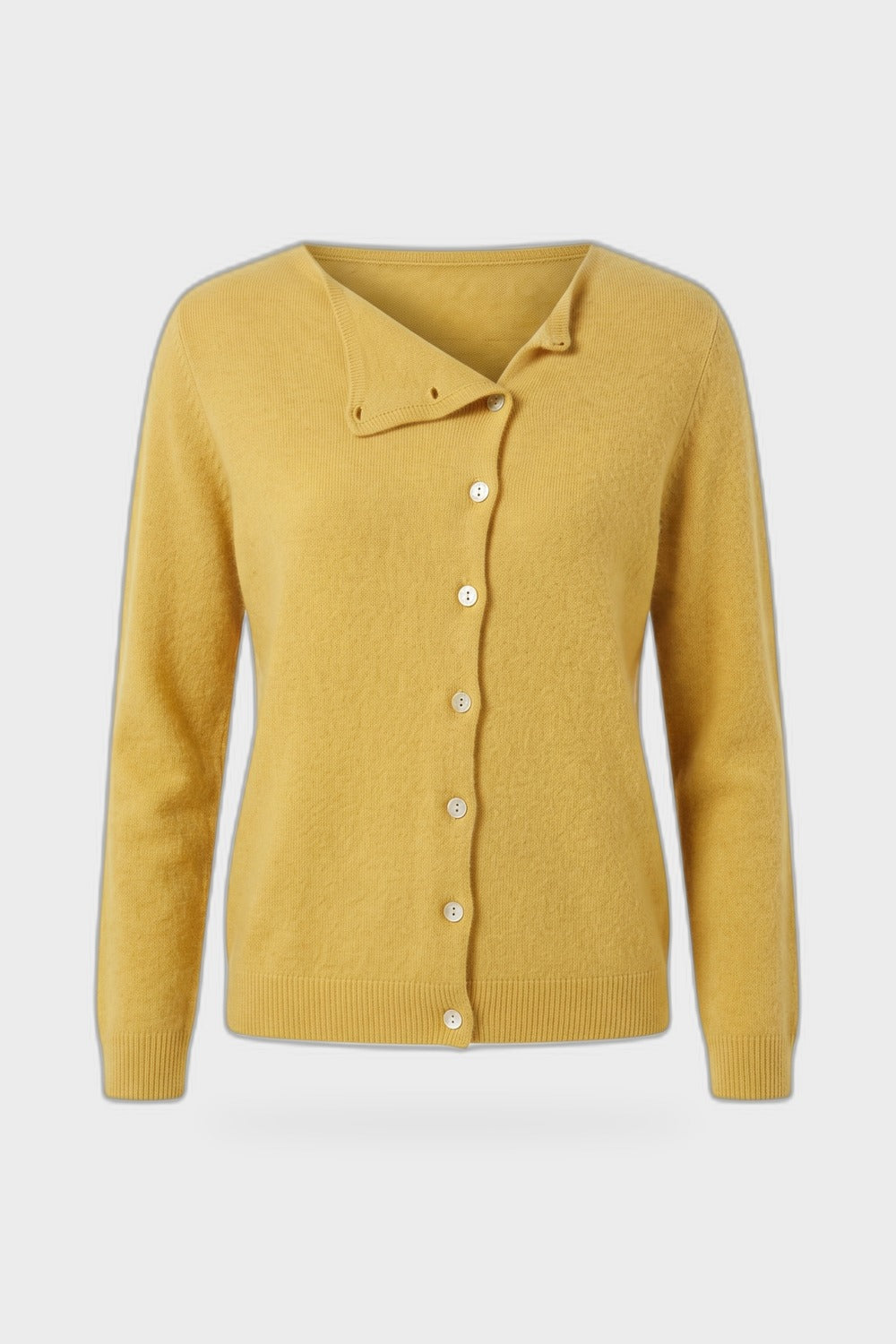 Women's Cardigan Sweaters | Button Front — Yellow — product view