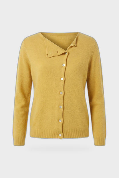 Women's Cardigan Sweaters | Button Front — Yellow — product view